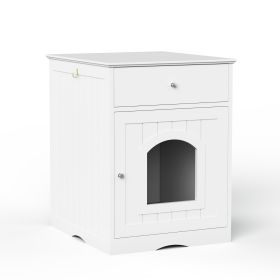 Wooden Pet House Litter Box Or Cat Hideaway With Drawers Furniture Design For Inside Your Home