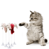 Cartoon Pet Cat Toy Stick Feather Rod Mouse Toy With Mini Bell Cat Catcher Teaser Interactive Cat Toy