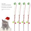 Christmas Fun Stimulation Cat Game on Stick Resistant to grabbing long rod steel wire teasing cat rod cat toy