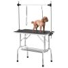 36" Professional Dog Pet Grooming Table Adjustable Heavy Duty Portable w/Arm & Noose & Mesh Tray