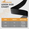 Extra Heavy Duty Dog Leash 4 Ft x 1 in Durable Leash for Large Medium and Small Dogs Walking Dog Leash Black Leash