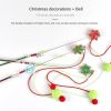 Christmas Fun Stimulation Cat Game on Stick Resistant to grabbing long rod steel wire teasing cat rod cat toy