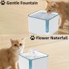 Cat Water Fountain, Automatic Cat Fountain 3L/101oz, Dog Water Dispenser with Adjustable Pump (FBA Logistics)