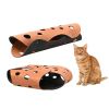 Cat Tunnel Collapsible Tunnel Pet Washable Tunnel Bed Felt Cloth Tunnel Toy