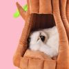 Tree Shaped Pet Cat Home Sleeping Bed Tree, Tent Home Pet Cat Dog Bed Semi-Closed Nest Cushion Tree Shape House Cave Cute Detachable Warm Cave