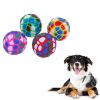 Dog Ball Toy Natural Rubber Multi Color Ball Dog Geometric  Toys Pattern Ball for Small Medium Dogs Playing Pet Training Supplies