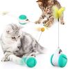 Cat Teaser Toy Feather Toy Cat Tumbler Teasing Ball with Bell Interactive Toy