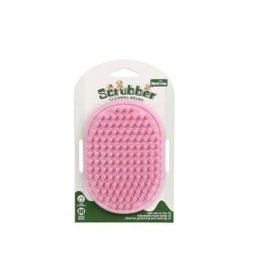 Dog Bath Brush Dog Grooming Brush, Pet Shampoo Bath Brush Soothing Massage Rubber  Silicone Bathing Grooming And Shedding Brush For Dogs Cats (Color: Pink)