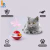 Durable Fun Cat Toy for entertaining itself Mini Favorite Feather Tumbler with small ball Kitten Toys