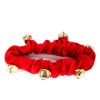 Christmas Pet Bell Decorative Set Holiday Dressing Dog Neck Fringe with Foot Cover Bell Set; dog collar; cat collar