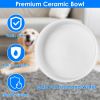 Heated Water Bowl For Dogs And Cats Ceramic Heated Pet Water Bowl Food Warmer USB Powered Thermal Pet Bowl Provide Fresh Non Freezing Drinkable Water