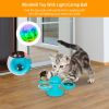 Windmill Cat Toy Turntable Interactive Teasing Pet Toy Wall Mount Turning Tickle Scratch Hair Brush Cat Toy with Catnip Light Ball