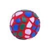 Dog Ball Toy Natural Rubber Multi Color Ball Dog Geometric  Toys Pattern Ball for Small Medium Dogs Playing Pet Training Supplies