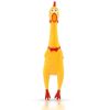 Hysterical  Screaming Chicken Pet Dog Toys Squeeze For Chicken Sound Funny Toy Safety Rubber For Dogs Chew Toys