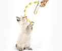 Teaser Cat Gun, Interactive Cats Toy, Cat Funny Gun Toy with Feather Wand and Cat Ball Toy, Kitten Exercise & Entertainment Indoor Cats Nip IQ Toys