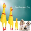 Hysterical  Screaming Chicken Pet Dog Toys Squeeze For Chicken Sound Funny Toy Safety Rubber For Dogs Chew Toys