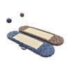 Cat Toy Scratcher with Ball Interactive Durable Kitty Seesaw Scratching Pad Pet Scratch Sofa Bed for Small Medium Cats