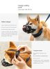 Dog Muzzle; Prevents Chewing and Biting; Basket Allows Panting and Drinking-Comfortable; Humane; Adjustable; With light reflection