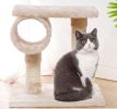 Cat Natural Sisal Scratching Post for Kitten Small Cats Activity Platform Interactive Playground