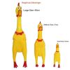 Hysterical  Screaming Chicken Pet Dog Toys Squeeze For Chicken Sound Funny Toy Safety Rubber For Dogs Chew Toys