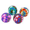 Dog Ball Toy Natural Rubber Multi Color Ball Dog Geometric  Toys Pattern Ball for Small Medium Dogs Playing Pet Training Supplies