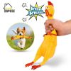 Hysterical  Screaming Chicken Pet Dog Toys Squeeze For Chicken Sound Funny Toy Safety Rubber For Dogs Chew Toys