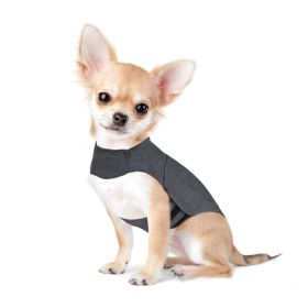 Pet Clothes Dog Anxiety Thunder Jacket Snug Tight Warm Vest (Option: Heather Gray-XXS)